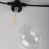 Guirnalda de luces LED solar CADENA, 2500 K, negra, 10 luces, 5 m