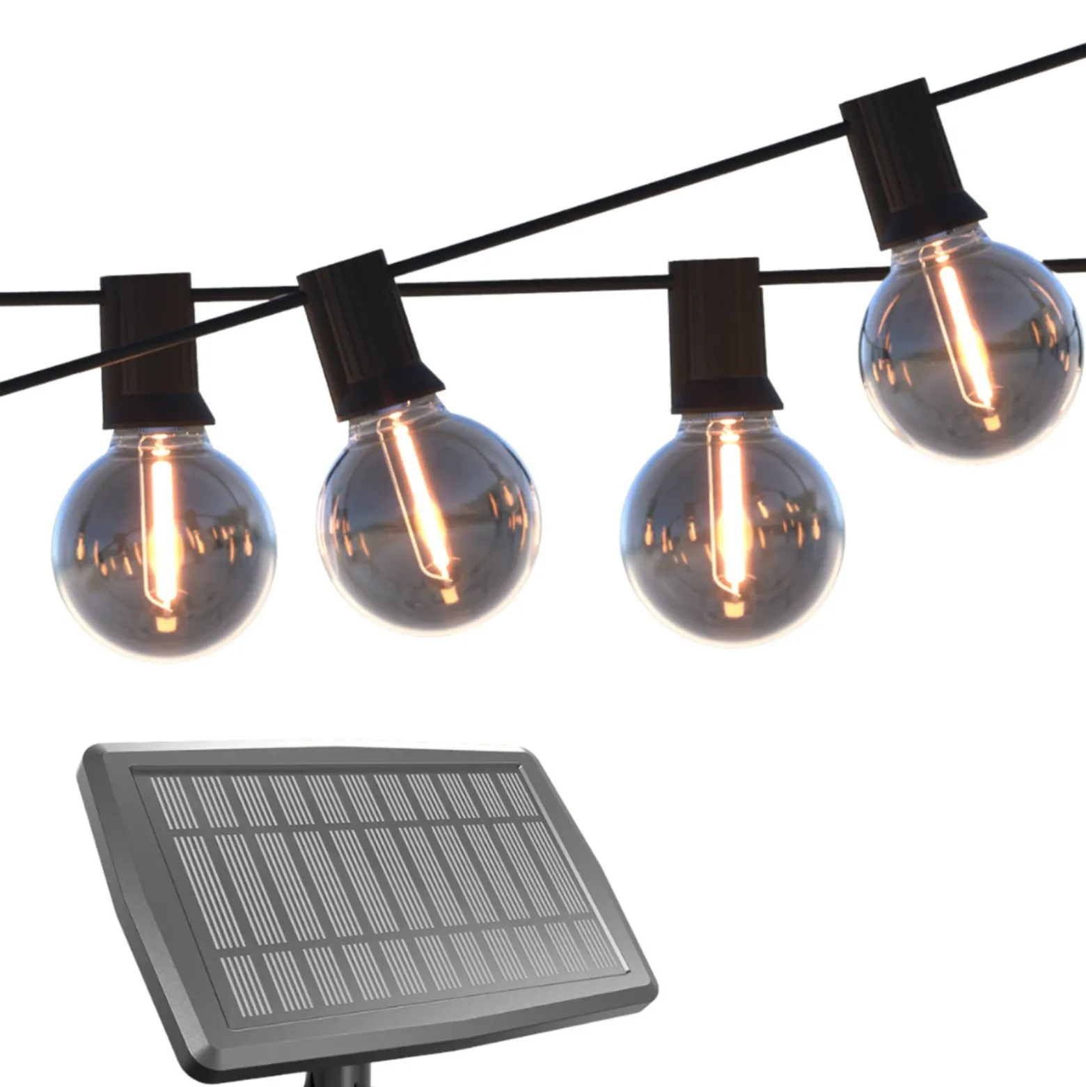 Guirnalda de luces LED solares Vista de Calex, longitud 10 metros, IP44