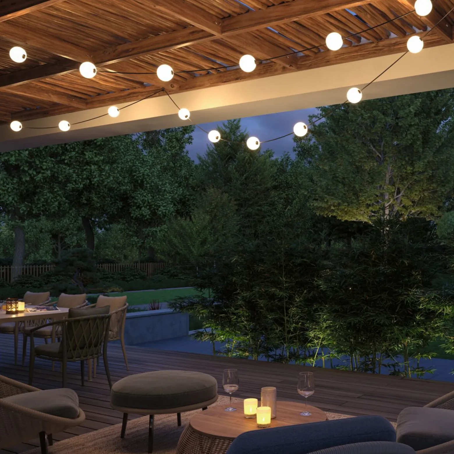 Guirnalda de luces LED solar Paulmann «Taina», extensión de 2 m, IP67