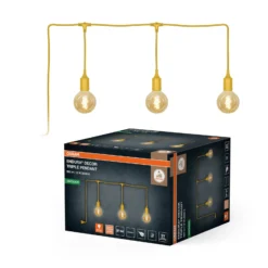 Guirnalda de luces OSRAM ENDURA DECOR, amarilla, 7 m, 3 luces, IP44