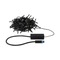 Guirnalda de luces Paulmann Plug & Shine Yuna, 10 m, 3000 K, negra