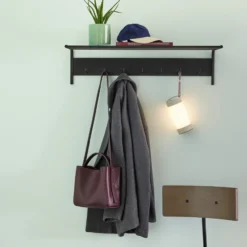Hübsch Lámpara de mesa LED recargable Camp, arena, cristal, hierro, IP44