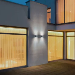 Helestra Kibo - aplique LED exterior, blanco mate