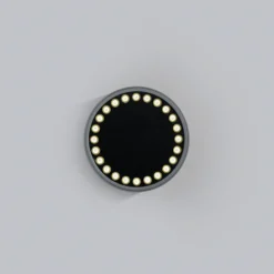 Helestra Say plafón LED de exterior grafito Ø23cm