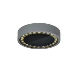 Helestra Say plafón LED de exterior grafito Ø23cm