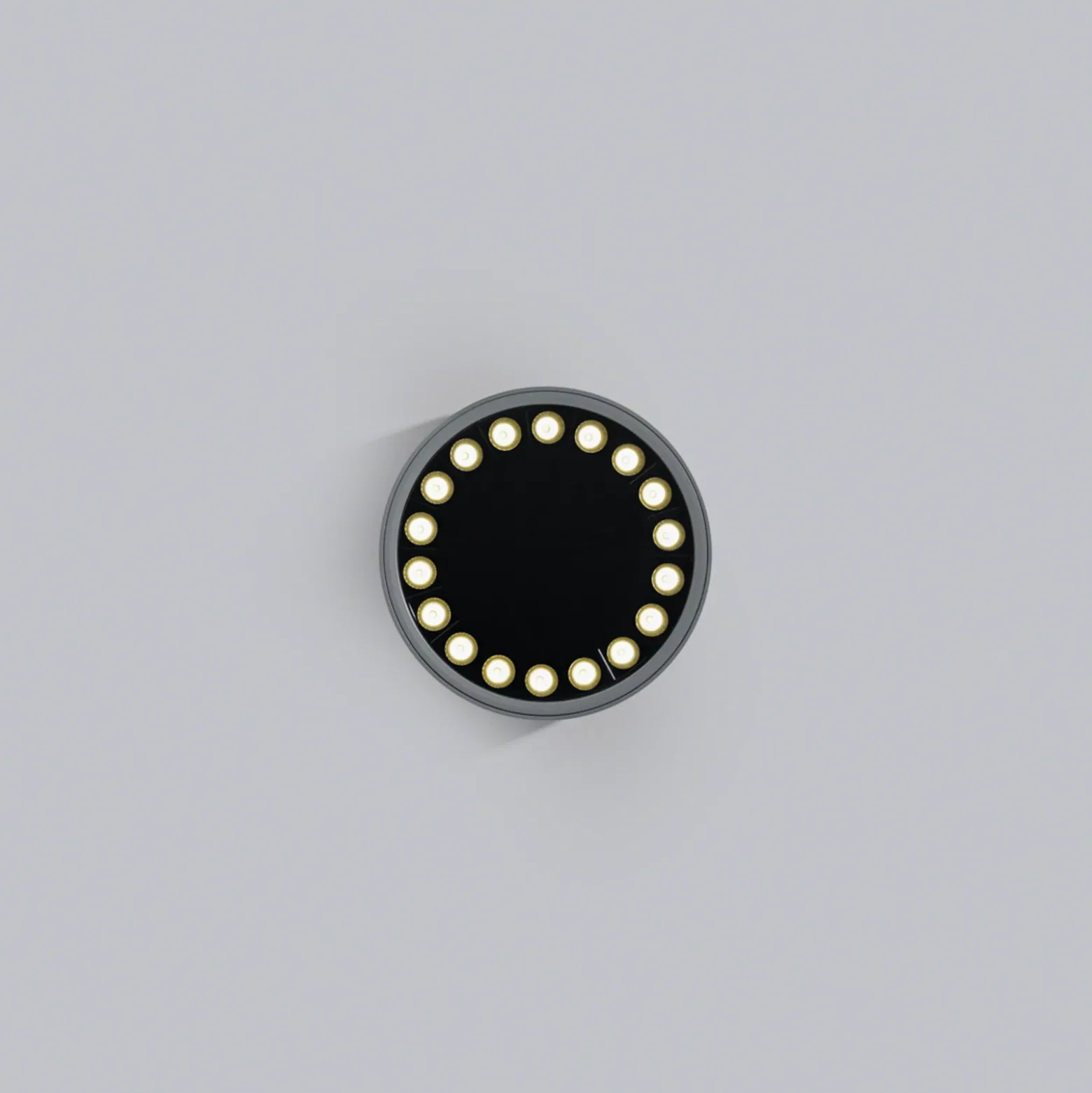 Helestra Say plafón LED exterior grafito Ø18,5cm