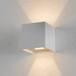 Helestra Siri 44 aplique exterior up/down blanco