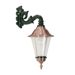 Hoorn - Aplique de exterior, portalámpara inferior, verde