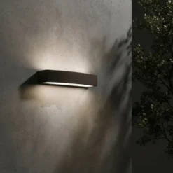 Ideal Lux aplique para exterior Andromeda, café, ancho 45 cm E27