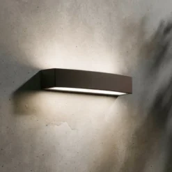 Ideal Lux aplique para exterior Andromeda, café, ancho 45 cm E27