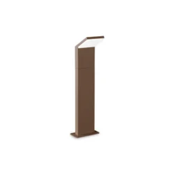 Ideal Lux bolardo luminoso LED Style marrón altura 50 cm aluminio 3.000 K
