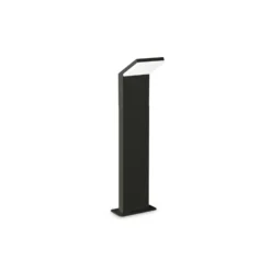 Ideal Lux Bolardo luminoso LED Style negro, altura 50 cm, 3.000 K