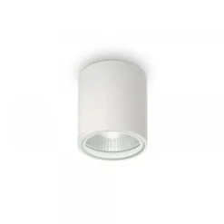 Ideal Lux plafón Gun, blanco, aluminio, IP44, GU10