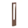 Ideal Lux Vega bolardo luminoso, marrón, aluminio, altura 80 cm