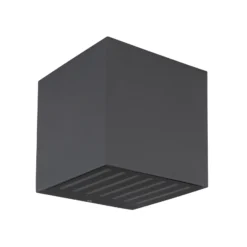 Illi Aplique para exterior LED, antracita, ancho 10 cm, aluminio, IP54