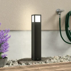 Iluminación de senderos Onze moderna, gris oscuro
