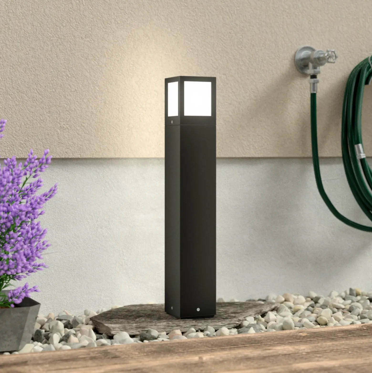Iluminación de senderos Onze moderna, gris oscuro