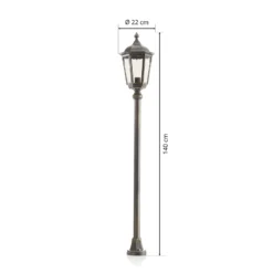Iluminación de senderos tradicional Fabio 140 cm
