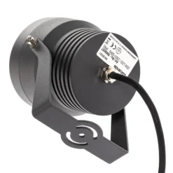 Irina foco exterior LED, piqueta de tierra, enchufe, gris, metal