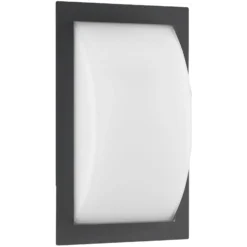 Ivett aplique para exterior, antracita, E27, detector de movimiento