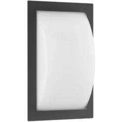 Ivett aplique para exterior, antracita, E27, detector de movimiento