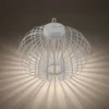 JUST LIGHT. Akuba lámpara de mesa LED recargable, blanco, 37 cm, bambú
