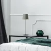Kaami lámpara de mesa LED recargable, atenuable, gris mate