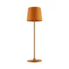 Kaami lámpara de mesa LED recargable, atenuable naranja mate