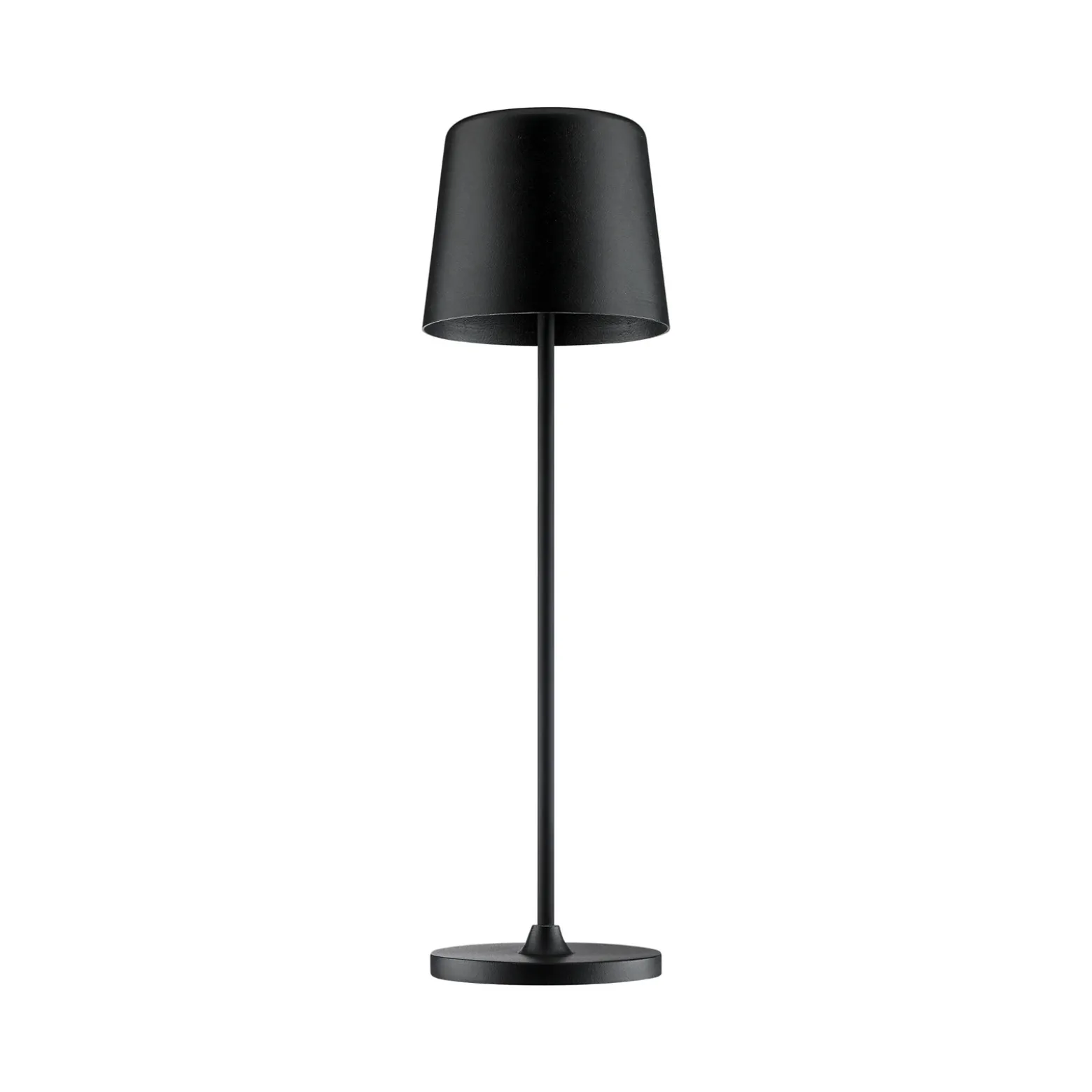 Kaami lámpara de mesa LED recargable, atenuable negro mate