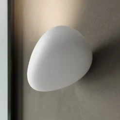 Karman aplique LED para exterior Flò blanco 16 x 12 cm resina IP55