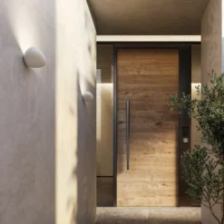 Karman aplique LED para exterior Flò blanco 16 x 12 cm resina IP55