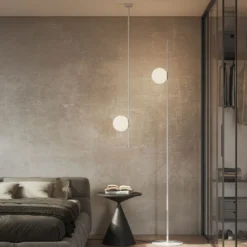 Karman Atmosphere lámpara de techo para exterior, blanca, 133 cm, plástico