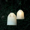 Karman Black Out colgante exterior, Ø 35 cm blanco