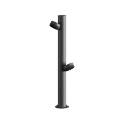 Karman bolardo luminoso LED Jaco, 54,3 cm, aluminio marrón 2 luces.