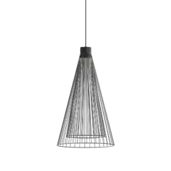 Karman lámpara colgante exterior LED Ikonika, negro, Ø 40 cm, IP55