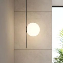 Karman lámpara de techo para exterior Atmosphere negro 178 cm plástico
