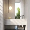 Karman lámpara de techo para exterior Atmosphere negro 133 cm plástico