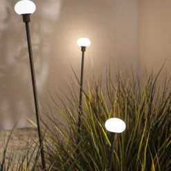 Karman Lámpara LED con pica MINUIT, altura 160 cm, negro, IP65