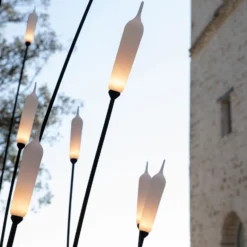 Karman Nilo lámpara de pie LED exterior alto 150cm
