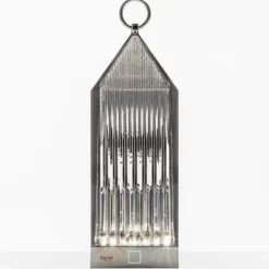 Kartell Lantern lámpara de mesa LED, gris ahumado