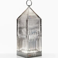 Kartell Lantern lámpara de mesa LED, gris ahumado