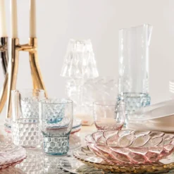 Kartell Lámpara de mesa LED recargable Battery, 26 cm, transparente, IP54