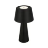 Kihi lámpara de mesa LED con batería recargable, negro
