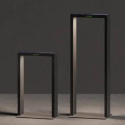 KLEWE Lámpara LED solar AXIS MAXI, antracita, 65 cm, aluminio, IP65