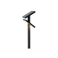 KLEWE Lámpara LED solar HELIOSTEPPER, antracita, piqueta, IP65