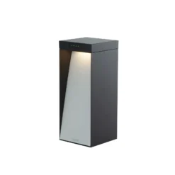 KLEWE Lámpara LED solar MILIO FULL, antracita, 35 cm, aluminio, IP65