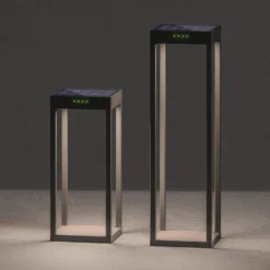 KLEWE Lámpara LED solar RADIA MAXI, antracita, 50 cm, aluminio, IP65