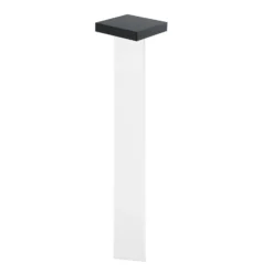 KLEWE Lámpara LED solar Scotty, transparente/antracita, 60 cm, IP65