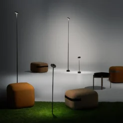 LED Bolardo luminoso LED invisible con piqueta de tierra