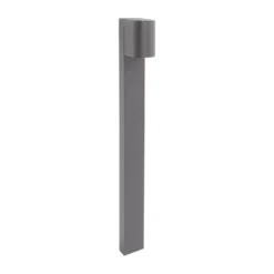 LEDS-C4 Bolardo luminoso Eko Standard, gris, altura 80 cm, aluminio